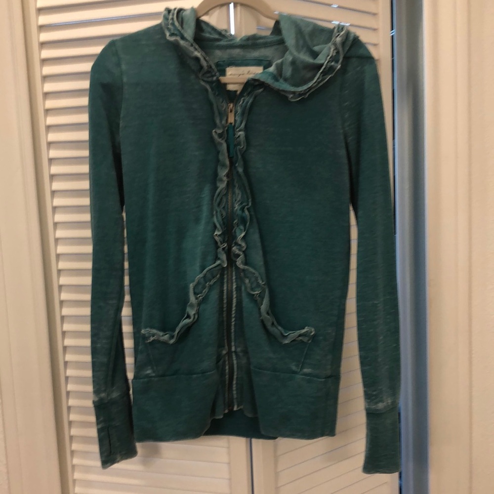 Evy’s Tree Brilia teal zipper hoodie